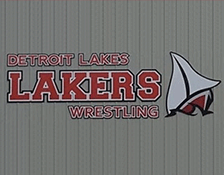 A photo of the Detroit Lakes Lakers Wrestling logo